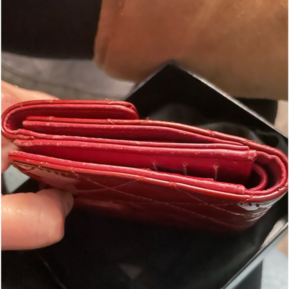 Chanel Shiny Red Quilted Wallet - Picture 8 of 14